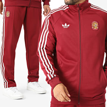 Adidas Originals - Ensemble De Survetement 3 Stripes Espagne Originals JZ2254 JZ2255 Bordeaux