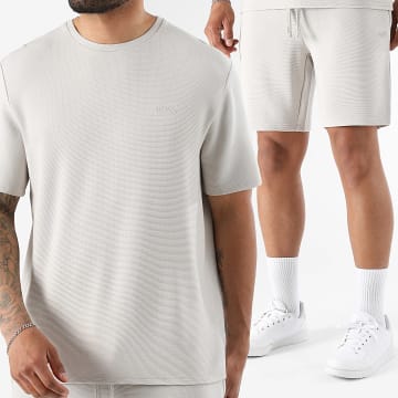 BOSS - Set T-Shirt Und Jogging-Short Rib 50527377 50527391 Beige