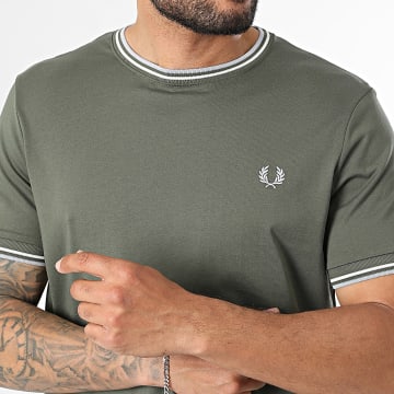 Fred Perry - Camiseta Twin Tipped M1588V Verde Kaki