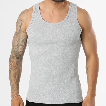 Frilivin - Tanktop Rib 838 Meliert Grau