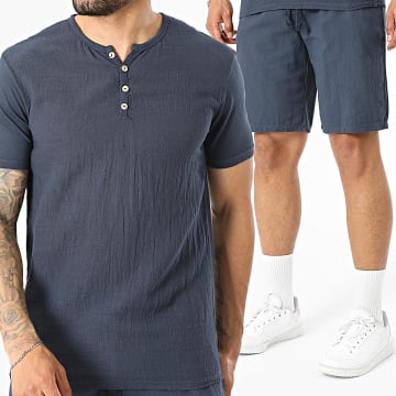 Frilivin - Conjunto Camiseta Y Pantalón Corto De Chándal Texturado 820 Azul Marino
