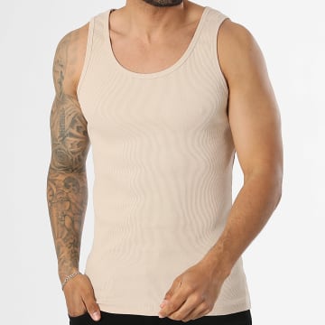 Frilivin - Tanktop Rib 838 Beige