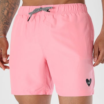 Luxury Lovers - Badshort Black Heart Lichtroze