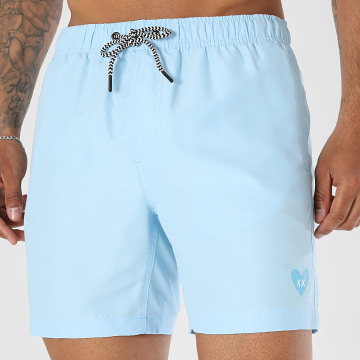 Luxury Lovers - Badshort Blue Heart Lichtblauw