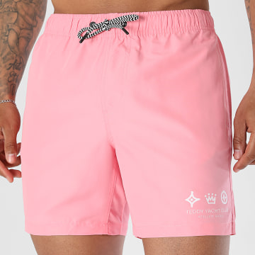 Teddy Yacht Club - Pantaloncino Da Bagno Atelier Paris Rosa Chiaro Bianco
