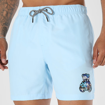 Teddy Yacht Club - Pantaloncino Da Bagno Essentials Art Series Blue Azzurro Chiaro