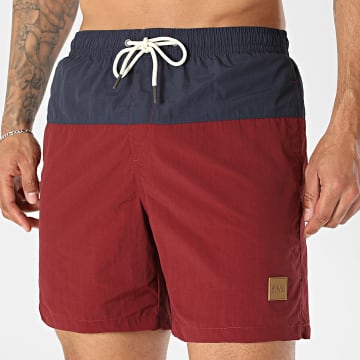 Urban Classics - Pantalón Corto de baño TB1026 Azul Marino Burdeos
