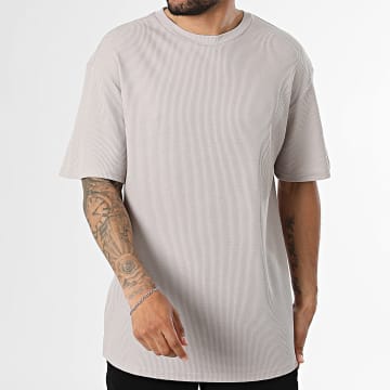 Urban Classics - Camiseta Oversize Large Waffle TB6676 Gris