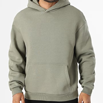 Urban Classics - Sudadera con Capucha Fluffy TB6750 Verde Caqui