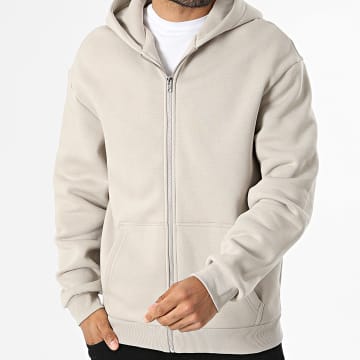 Urban Classics - Sudadera Capucha Cremallera Fluffy TB7284 Beige