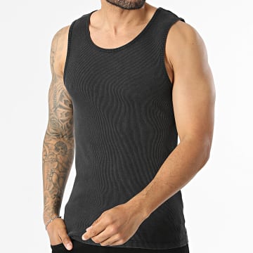 Urban Classics - Camiseta sin mangas Washed Rib TB7344 Gris Antracita