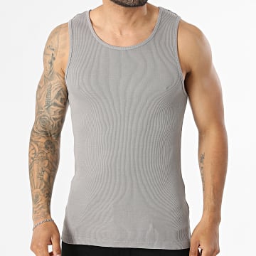 Urban Classics - Camiseta sin mangas Washed Rib TB7344 Gris