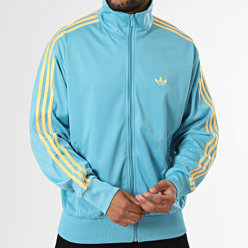 Adidas Originals - Veste Zippée A Bandes Firebird KE1642 Bleu Clair