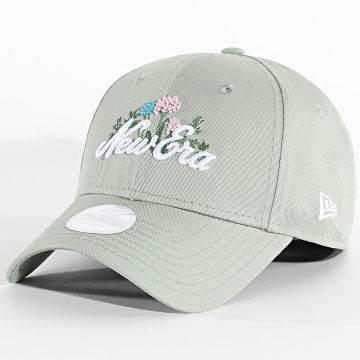New Era - Casquette Femme Beaded 9Forty 60856276 Vert Kaki Floral