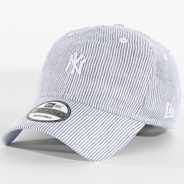 New Era - Cap Striped Seersucker 9Twenty NY New York Yankees 60667552 White Blue