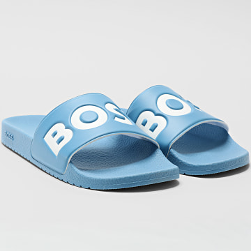BOSS - Aryeh Slides 50536835 Turquoise Aqua