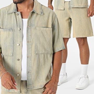 Uniplay - Conjunto Camiseta Manga Corta Y Pantalón Corto 519 Beige