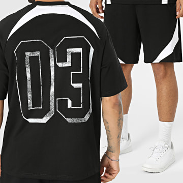 Uniplay - Conjunto Camiseta Oversize Y Pantalón Corto de chándal 093 Negro