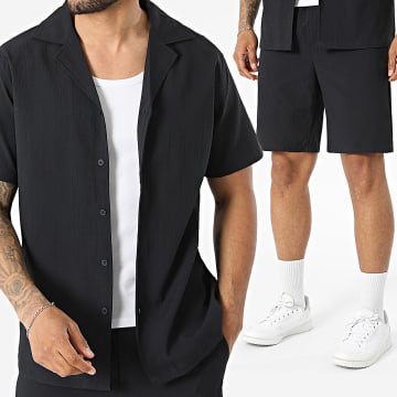 Frilivin - Set Hemd Kurzarm Und Jogging-Short 5K3 Dunkelblau