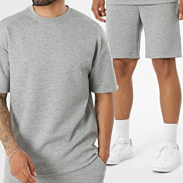Frilivin - Conjunto T-Shirt E Calção De Treino 177 Cinzento Mesclado