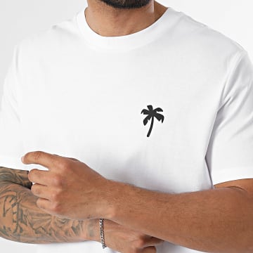 Luxury Lovers - T-Shirt Oversize Palm Tree Wit Zwart