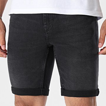 Only And Sons - Pantalón corto Vaquero Regular Fit Ply 6184 Negro