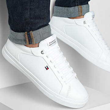 Tommy Hilfiger - Sapatilhas Icon Court Light Leather 5946 White