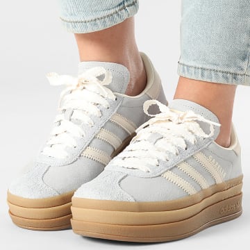 Adidas Originals - Zapatillas Mujer Gazelle Bold W IH4210 Crystal Sky Chalk Pearl Ice Gold Metallic