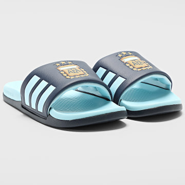 Adidas Sportswear - Chinelos Adilette Comfort 2.0 Argentine JS4974 Night Navy Dark Football Gold Icey Blue