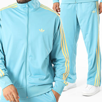 Adidas Originals - Ensemble De Survêtement A Bandes Firebird KE1642 KE1648 Bleu Jaune