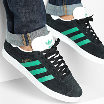 Adidas Originals - Baskets Gazelle HQ9186 Core Black Bold Green Footwear White