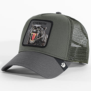 Goorin Bros - Trucker Cap Strength Panther Grün Khaki Anthrazit Grau