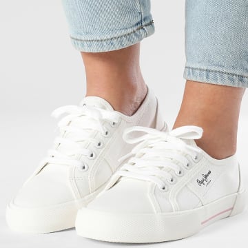 Pepe Jeans - Sapatilhas Femininas Basic PLS300024 Branco