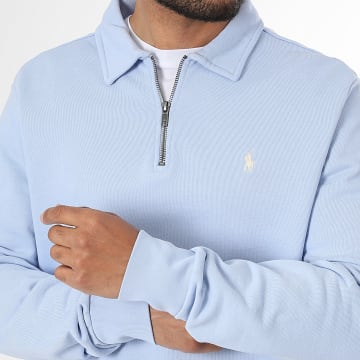 Polo Ralph Lauren - Sudadera Cuello con Cremallera Original Player Azul Claro