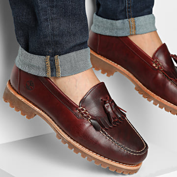 Timberland - Mocassini Loafer A2MSC Burgundy Full Grain