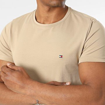 Tommy Hilfiger - T-Shirts Slim Stretch 0800 Light Camel