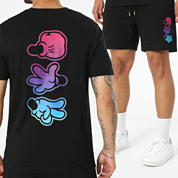 Luxury Lovers - Co-ord Set T-Shirt En Casual Short Player Gradient Zwart