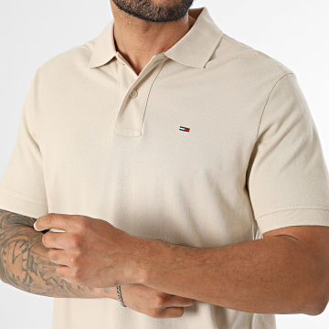 Tommy Jeans - Polo Manches Courtes Regular Fit Essential 2711 Beige