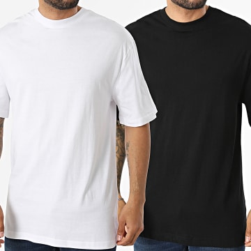 Urban Classics - Pack de 2 Camisetas TB006A Blanco Negro