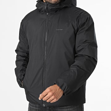 Calvin Klein - Jacke Kapuze Zipp Ultra Lightweight Ripstop LF503 Schwarz