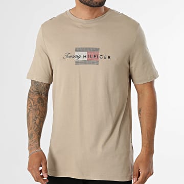 Tommy Hilfiger - Tee Shirt Regular Fit Script Flag 3226 Camel