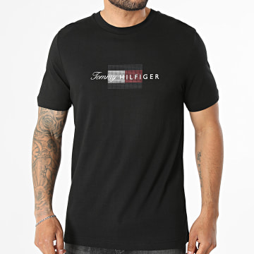 Tommy Hilfiger - Tee Shirt Regular Fit Script Flag 3226 Noir