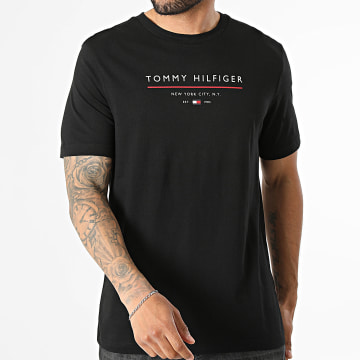 Tommy Hilfiger - Tee Shirt Regular Fit Brand Love New Rwb 4359 Noir
