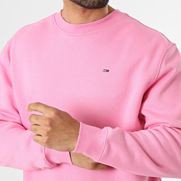 Tommy Jeans - Sudadera Crewneck Flag 0741 Rosa