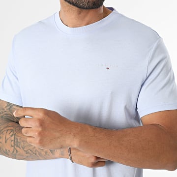 Tommy Jeans - T-Shirt Slim Linear Chest 1780 Lichtblauw