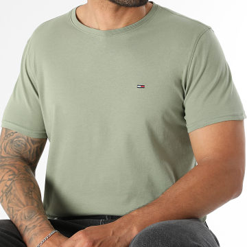 Tommy Jeans - T-Shirt Slim Jersey 4411 Groen Kaki