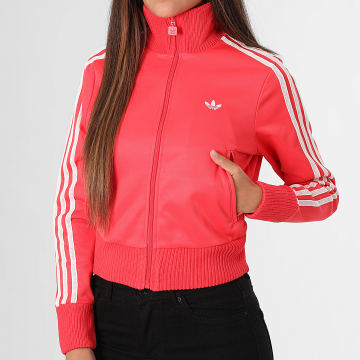 Adidas Originals - Chaqueta con Cremallera y Banda Mujer Firebird KD4322 Rojo