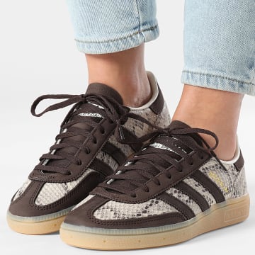 Adidas Originals - Zapatillas Mujer Handball Spezial KI5327 Cream White Dark Brown Gold Metallic