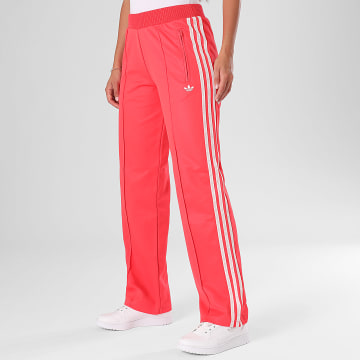 Adidas Originals - Pantalone Jogger Con Bande Donna Knitted TP KD4316 Rosso Bianco