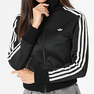 Adidas Originals - Veste Zippée A Bande Femme Firebird KD5455 Noir